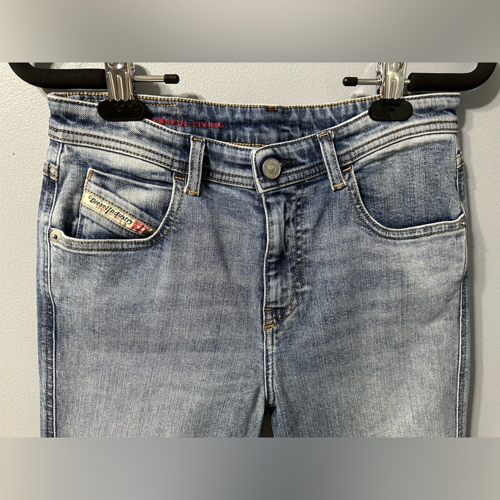DIESEL Babhila Mid Rise Skinny Jeans 2015 5 Pocket Light Medium Blue Women’s 25 - Picture 3 of 13